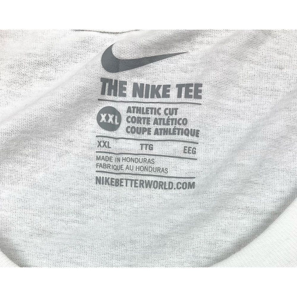 Nike white athletic cut power up swoosh long sleeve tee - Picture 4 of 4